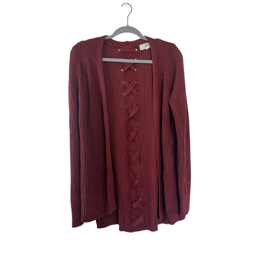 Pinoe Rusted Open Front Cardigan Size Medium